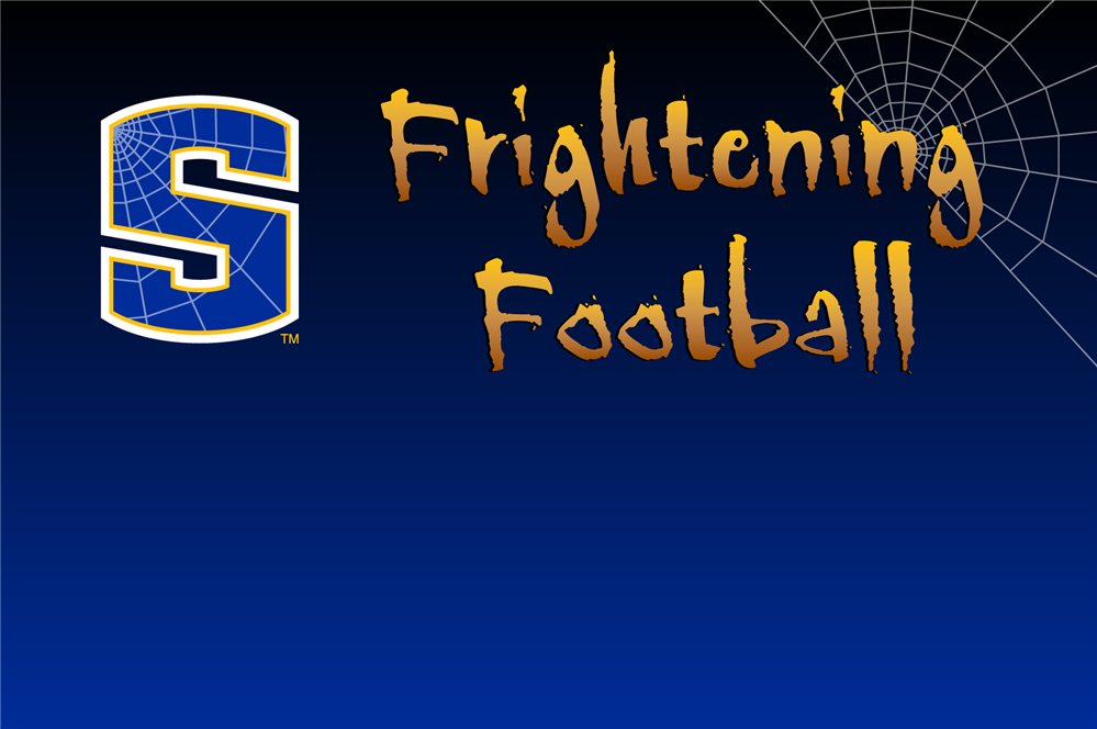  S Logo, spiderwebs, Frightening Football